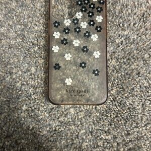 Kate Spade Black and White Floral Phone Case